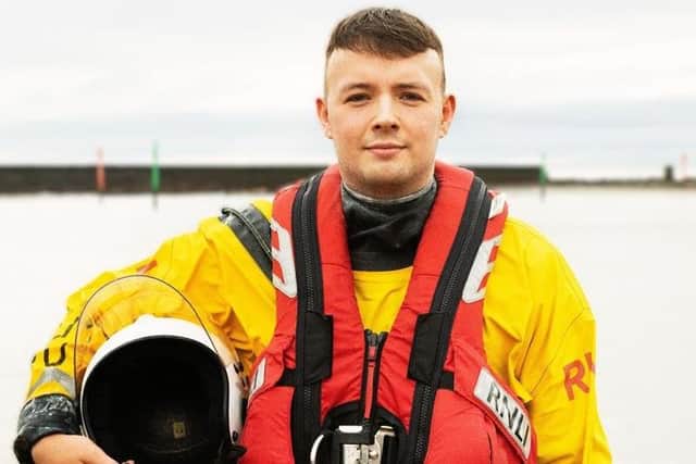 Cammy Tough, who will spend his first Christmas on call as the lifeboat’s new helm. (Pic: RNLI/Nigel Millard)