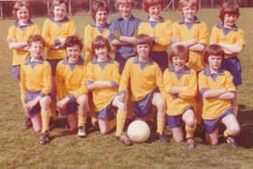Pictured are members of the ​Monifieth Schools Football Team in the mid-1970s.