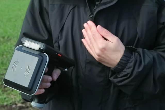 The new technology allows vehicles to be scanned from a distance.