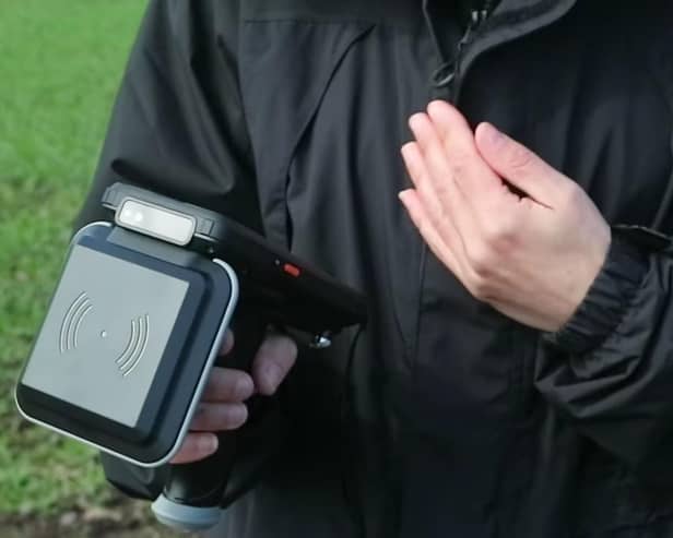 The new technology allows vehicles to be scanned from a distance.