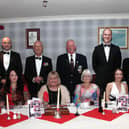 Top table guests are pictured with Major General Andrew Whitehead CB DSO (third left) and Sgt Phil Scothorne (fourth left). (Wallace Ferrier)