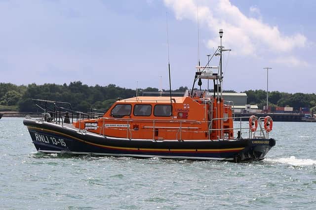 The RNLI decided to allocate a new Shannon-class lifeboat, similar to that pictured, to Broughty Ferry instead of Arbroath. (Wikipedia)
