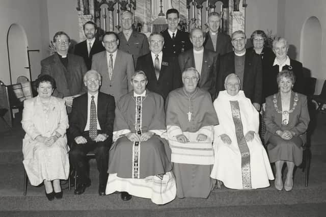 The 150th anniversary of St Thomas RC Church, Arbroath, was celebrated in February, 1998, by representatives of various other Angus churches and organisations.