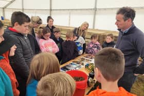 The pupils learned about different aspects of food production, joined by Mairi Gougeon MSP.