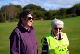 Margaret Mackie (right) was recognised for her voluntary work with Kirrie Connections.