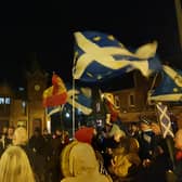 ​More than 200 people turned out for a candle-lit vigil in Kirrie square on ‘Brexit day’ in 2020.