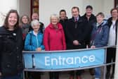 ANGUSalive chief executive Kirsty Hunter (left) with the first group of vistitors.