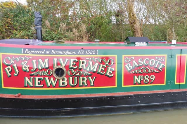 Traditional canal livery is a colourful sight along the waterways.