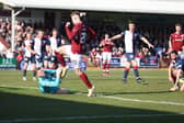 Jack Hamilton was in the thick of the action throughout Saturday's 3-3 draw. Pic by Graham Black