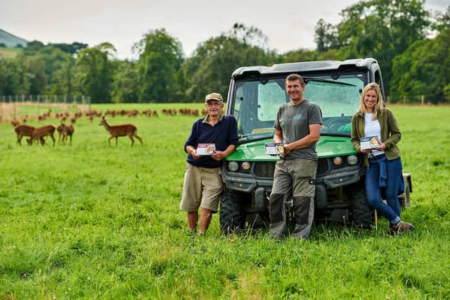 The venison for the new meals range is sourced from the Nisbets’ own farm near Dunkeld.