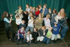​The Scottish Hydro-Electric Youth Festival was held in the Webster Memorial Theatre, Arbroath, in October, 2000. It was won by Carnoustie Theatre Club. One of the producers, Liza Nicoll, tried out the prize of a video camera on the cast, with the sponsor's Ian Moyes. Also in the group were adjudicator Margaret Tomlinson and Morna Barron, National Chairman of SCDA (Scottish Community Drama Association).
