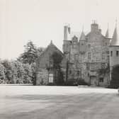 This impressive building, Inglismaldie Castle, is in the parish of Marykirk and was photographed in July, 1959.