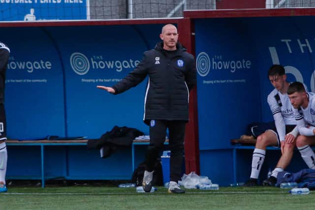 Forfar Athletic manager Gary Irvine
