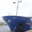 The present-day Gitana at Montrose port’s North Quay.