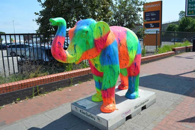 More than 70 decorated elephants have been placed across Luton.