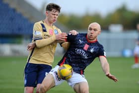 Sam Fisher has returned to Forfar on-loan. Pic by Michael Gillen