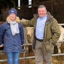 Joining forces (l-r) David Leggat and Carol McLaren from RSABI and former Royal Marine Major Hugh Jones.