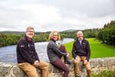 Pictured are Grant Moir,  Cairngorms National Park Authority chief executive; Biodiversity Minister Lorna Slater and Cairngorms National Park Authority Board convener Sandy Bremner.