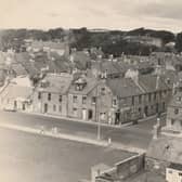 Virtually everything in this view of Ladyloan, taken from The Signal Tower, has been demolished. The picture was taken in the 1960s, before the dual carriageway was carved through Arbroath - with a very bloody knife.