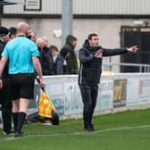 Andy Kirk gives his instructions at the weekend. Pic Graeme Youngson