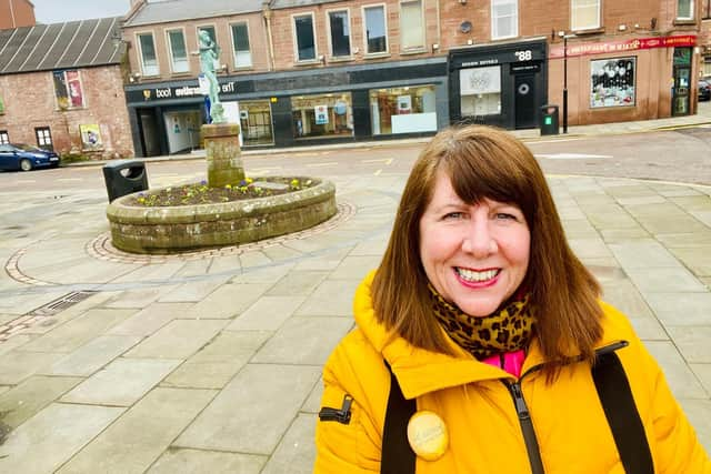 Sandra O’Shea, who is standing for the Lib Dems in Kirriemuir & Dean.