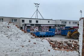 Over £1100 has been raised for Arbroath FC Community Trust thanks to the brick sale. Pic by Graham Black