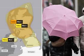 A Met Office weather warning for wind has been upgraded to amber for parts of Scotland, including over Angus.