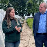 Mr Dey met with Project Development Manager Caroline Gray