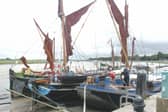 Thames sailing barges at Maldon, Essex.