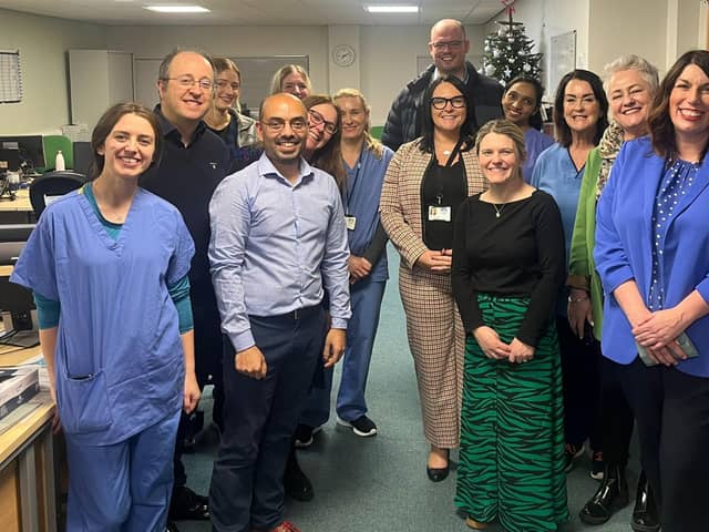 ​Chief Executive Nicky Connor and Director of People and Culture Elaine Watson visited the out of hours team.