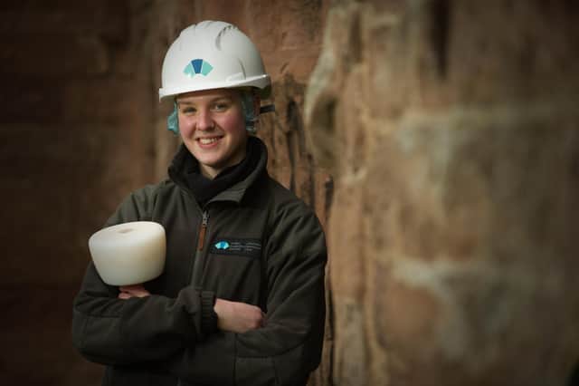 Sarah Tebbs would like to see more women pursue a career in stonemasonry and other heritage crafts.