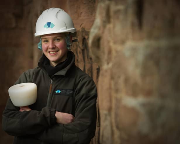 ​Sarah Tebbs would like to see more women pursue a career in stonemasonry and other heritage crafts.