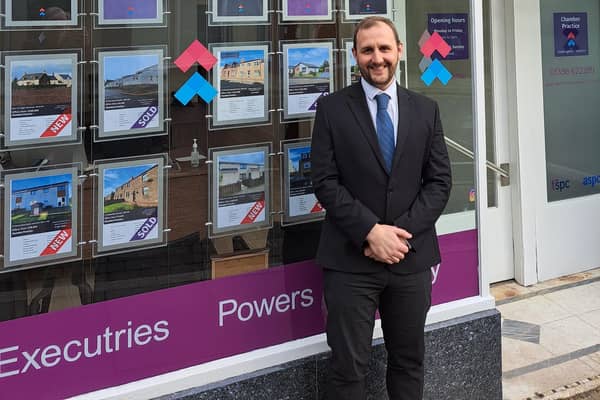 Gavin Michie outside the Brechin office of the Chamber Practice.
