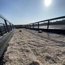 ​Shingle on the new raft, which provides insultation for nesting Terns. (Pic: Richard Averiss)