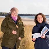 Mairi Gougeon with reserve manager Therese Alampo. (Andy Thompson)