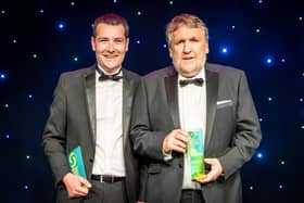 Captain Tom Hutchison, MPA chief executive, is presented with the Best Practice Award.