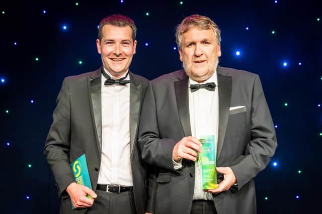 Captain Tom Hutchison, MPA chief executive, is presented with the Best Practice Award.