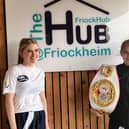 Iona and Amber are being supported by the local hub as they get set for a busy year of competitive kickboxing
