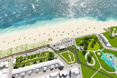 The project will also extend access to the beachfront.