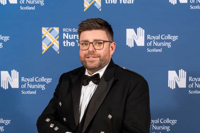 Grant Cooper, who was named recently as Scotland’s Nursing Student of the Year.